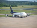 Lufthansa Airbus A 380 zu Besuch Flughafen Koeln Bonn P074